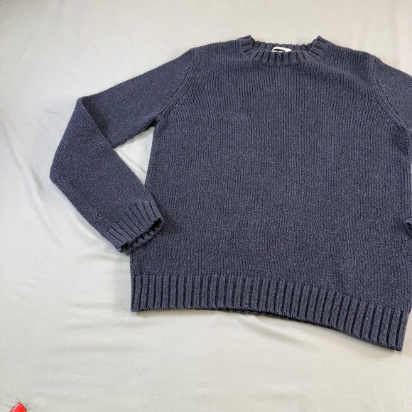 Abercrombie & Fitch Mens Muscle Fit Ribbed Crewneck Sweater Charcoal Gray Large - Picture 8 of 15